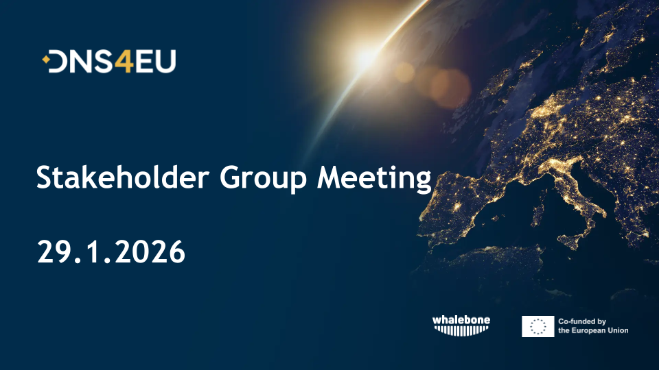 Upcoming DNS4EU Stakeholder Group Meeting